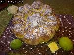 Torta di panbrioche con crema al limone